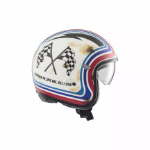 Casco Vintage — L, blanco mate